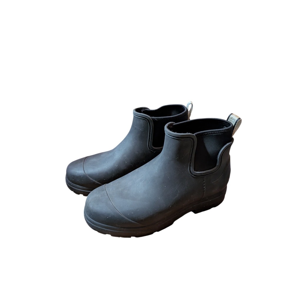 UGG‎ Droplet Women's Waterproof Rubber Ankle Boots – Black – W 11